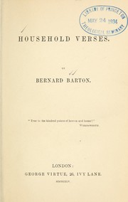 Cover of: Household verses
