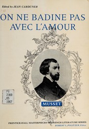 Cover of: On ne badine pas avec l'amour.