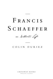 Cover of: Francis Schaeffer by Colin Duriez