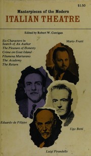 Cover of: Masterpieces of the modern Italian theatre: six plays