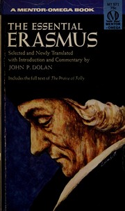 Cover of: The essential Erasmus. by Desiderius Erasmus