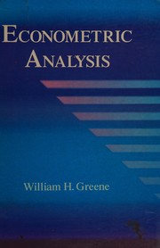 Cover of: Econometric analysis by Greene, William H.