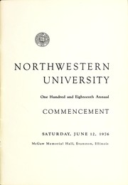 Cover of: Annual commencement