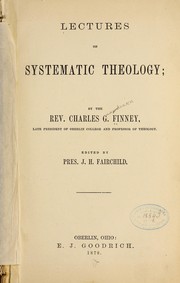 Cover of: Lectures on systematic theology