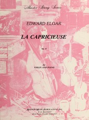 Cover of: La capricieuse: for violin and piano : op. 17