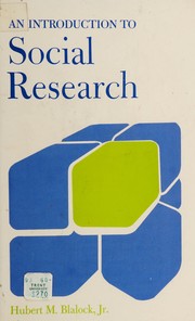 Cover of: An introduction to social research