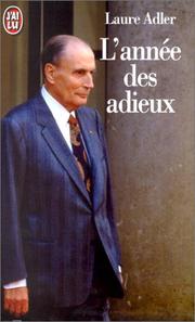Cover of: L'Année des adieux