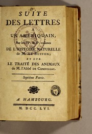 Cover of: Lettres a un Amériquain by Joseph Adrien Lelarge de Lignac