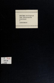 Cover of: British novels of the twentieth century