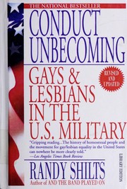 Cover of: Conduct Unbecoming: Gays and Lesbians in the Us Military