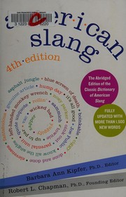 Cover of: American slang
