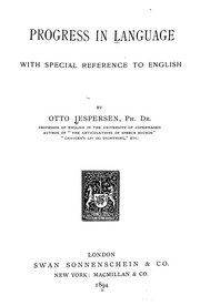 Cover of: Progress in language: with special reference to English