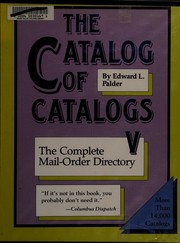 Cover of: The catalogof catalogs V: the complete mail-order directory