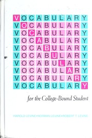 Cover of: Vocabulary for the College Bound Student (Item #12-2378)