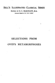 Cover of: Selections from Ovid's Metamorphoses