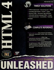 Cover of: HTML 4 unleashed