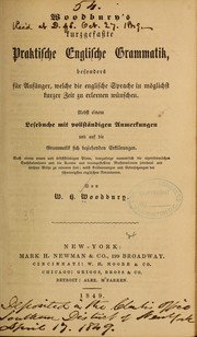 Cover of: Woodbury's kurzgefasste praktische englische grammatik