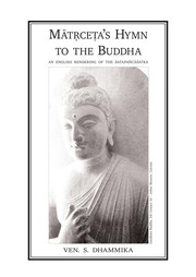 Cover of: Matrceta's hymn to the Buddha by Ma tr Æcet Đa