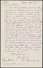 [Letter to] My dear Bradburn by William Lloyd Garrison