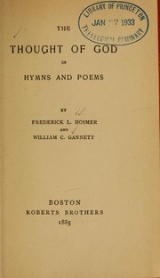 Cover of: Thought of God in hymns and poems