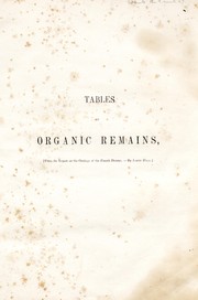 Cover of: Tables of organic remains: from the report on the geology of the fourth district of New York