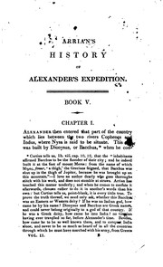 Cover of: Arrian's History of Alexander's expedition.