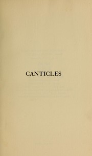 Cover of: The Canticles of the Christian Church, Eastern and Western, in early and medieval times