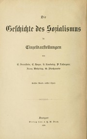 Cover of: Die Vorläufer des neueren Sozialismus
