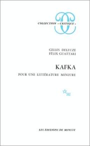 Cover of: Kafka: pour une littérature mineure