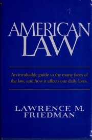 Cover of: American law