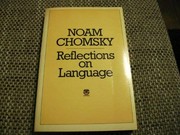 Cover of: Reflections on language by Noam Chomsky