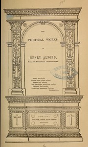 Cover of: The poetical works of Henry Alford.