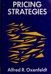 Cover of: Pricing strategies