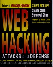 Cover of: Web hacking: attacks and defense
