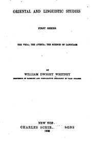 Cover of: Oriental and Linguistic Studies by William Dwight Whitney