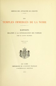 Cover of: Rapports relatifs à la consolidation des temples