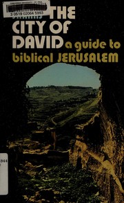 Cover of: The City of David: A Guide to Biblical Jerusalem