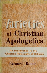 Cover of: Varieties of Christian apologetics.