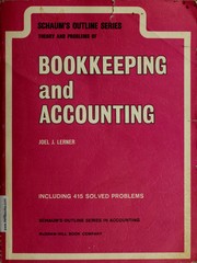 Cover of: Schaum's outline of theory and problems of bookkeeping and accounting
