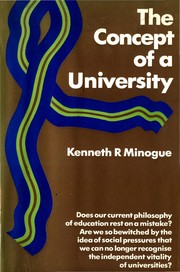 Cover of: The concept of a university