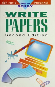 Cover of: Write papers