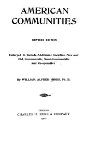 Cover of: American communities. by William Alfred Hinds