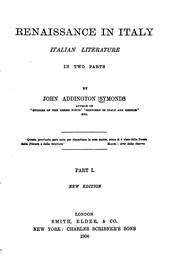 Cover of: Renaissance in Italy: The Fine Arts by John Addington Symonds