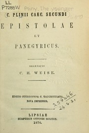 Cover of: Epistolae et Panegyricus