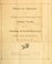Cover of: Order of services on occasion of the consecration of the Bishop Elect of the Diocese of East Carolina, S. James' Church, Wilmington, N.C., Thursday, April 17, 1884