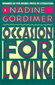 Cover of: Occasion for loving