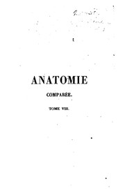 Cover of: Leçons d'anatomie comparée de Georges Cuvier