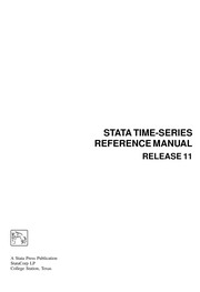 Cover of: Stata time-series reference manual: release 11