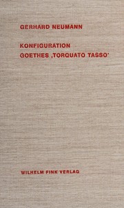 Cover of: Konfiguration, Studien zu Goethes "Torquato Tasso."