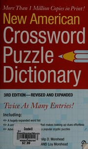Cover of: New American crossword puzzle dictionary by edited by Albert and Loy Morehead.